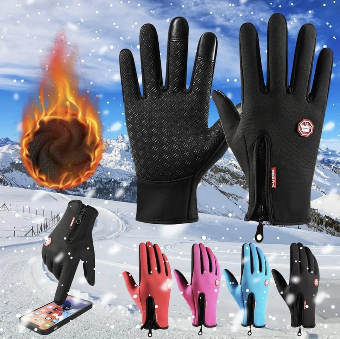 Guantes de Invierno Táctiles con Estilo y Funcionalidad